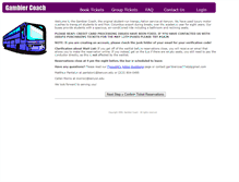 Tablet Screenshot of gambiercoach.com